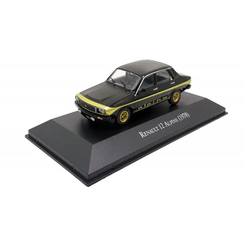 Macheta auto Renault 12 Alpine negru 1978, 1:43 Ixo Argentina