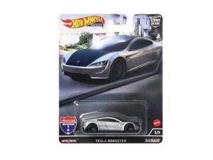 Macheta auto Tesla Roadster, 1:64 Hotwheels
