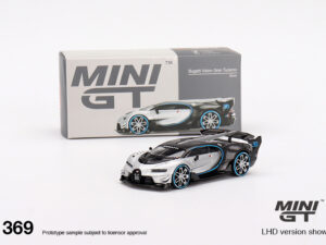 Macheta auto Bugatti Vision Gran Turismo, Argintiu, 1:64 Mini GT MGT369