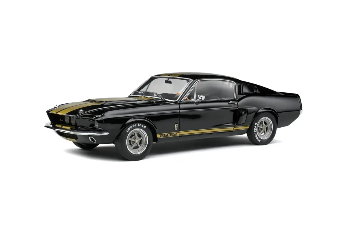 シェルビーAUTOart 1967 Shelby GT500 1/18 Macheta auto Ford Mustang Shelby GT500 1967 Black, 1:18 Solido