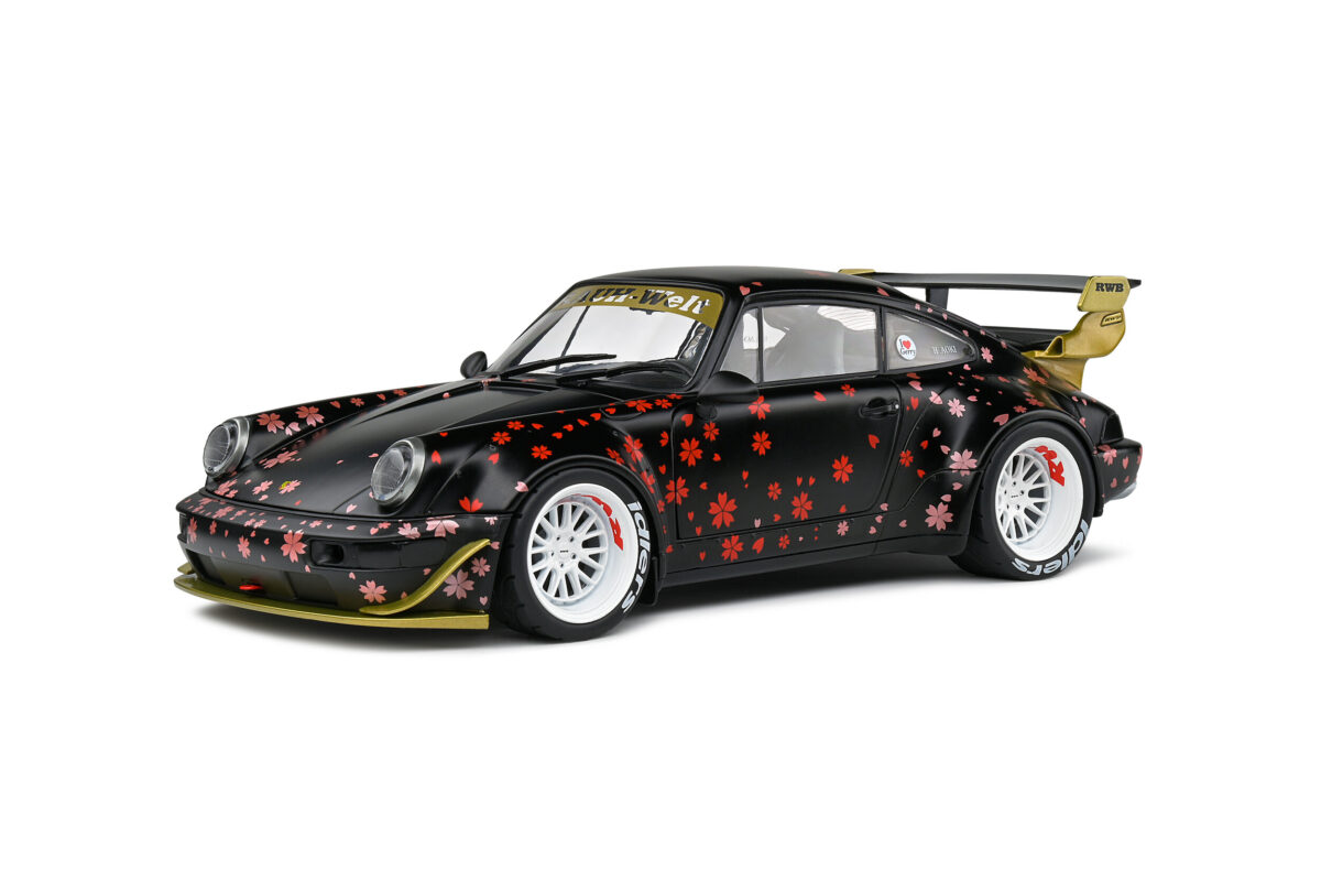 Macheta auto Porsche RWB Bodykit AOKI – 2021 1:18 Solido