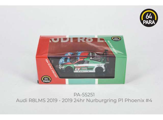 Macheta auto Audi r8 lms evo #4 Phoenix 24hr Nurburgring p1, 55251, 1:64 Para64 - imagine 3