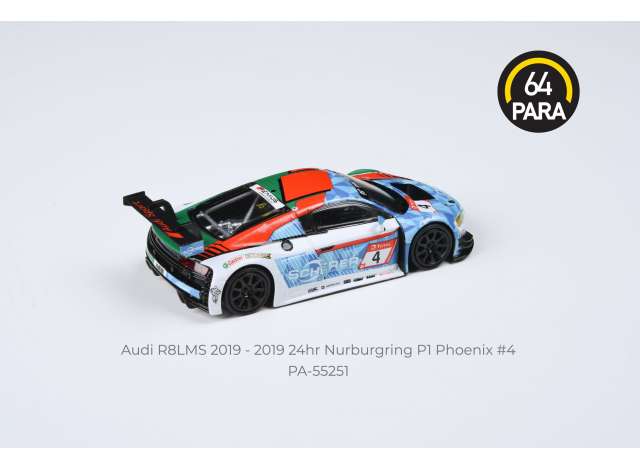 Macheta auto Audi r8 lms evo #4 Phoenix 24hr Nurburgring p1, 55251, 1:64 Para64 - imagine 2