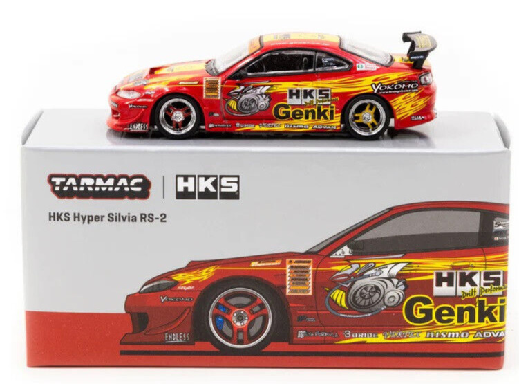 Macheta auto Nissan Silvia Rs-2 HKS 1:64 Tarmac - imagine 3
