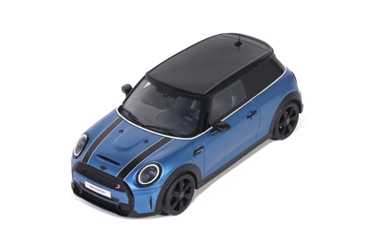 Macheta auto Mini Cooper S Blue, 1:18 Otto Models (OT982) - Minicars