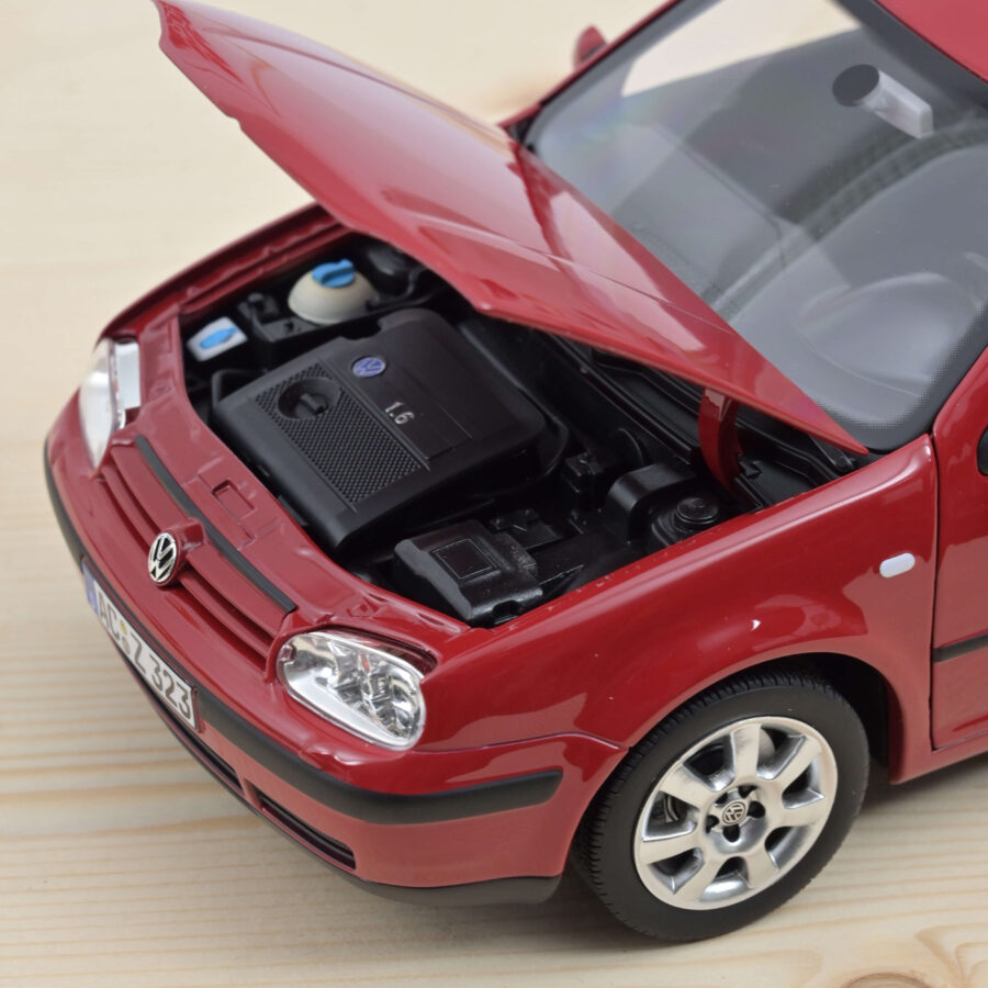 Macheta auto Volkswagen Golf 2002 Rosu 1:18 Norev - imagine 6