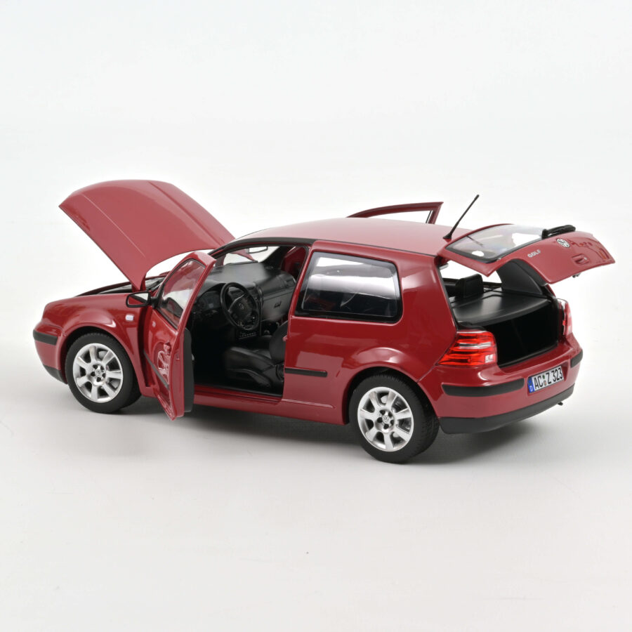 Macheta auto Volkswagen Golf 2002 Rosu 1:18 Norev - imagine 7