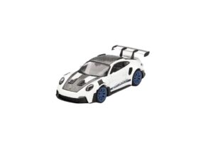Macheta auto Porsche 911 (992) GT3 RS Weissach Package White with Indigo Blue 1:64 Mini Gt MGT853 (MGT00853)
