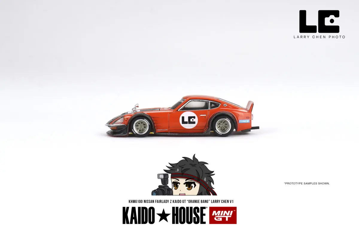 Macheta auto Nissan Fairlady Z Kaido Gt Larry Chen V1 Orange Bang