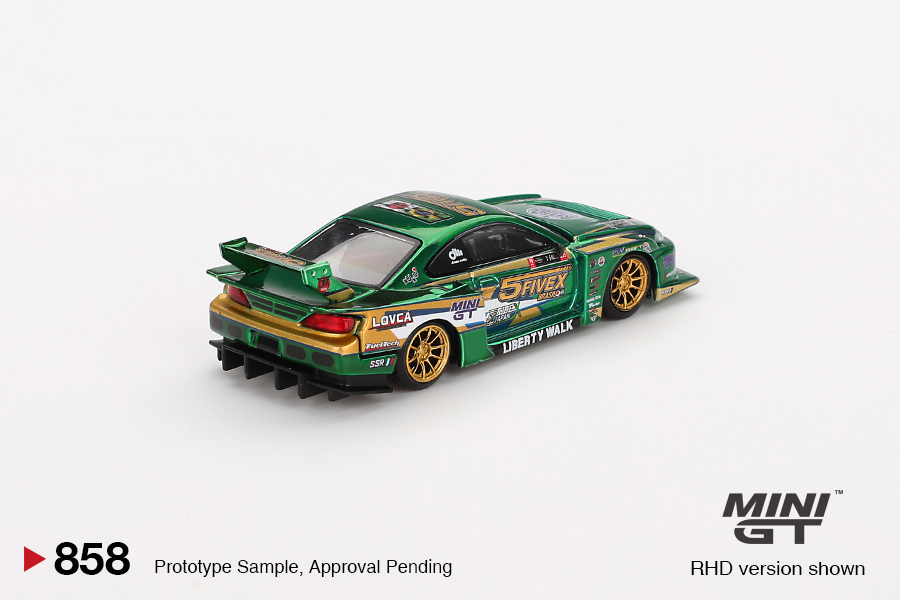 Precomanda Nissan LB-Super Silhouette S15 SILVIA LBWK 2024 Fausto Racing 1:64 Mini Gt MGT858R - imagine 2