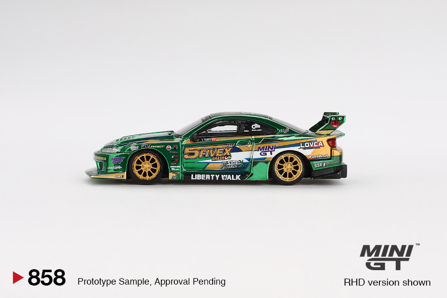 Precomanda Nissan LB-Super Silhouette S15 SILVIA LBWK 2024 Fausto Racing 1:64 Mini Gt MGT858R - imagine 3