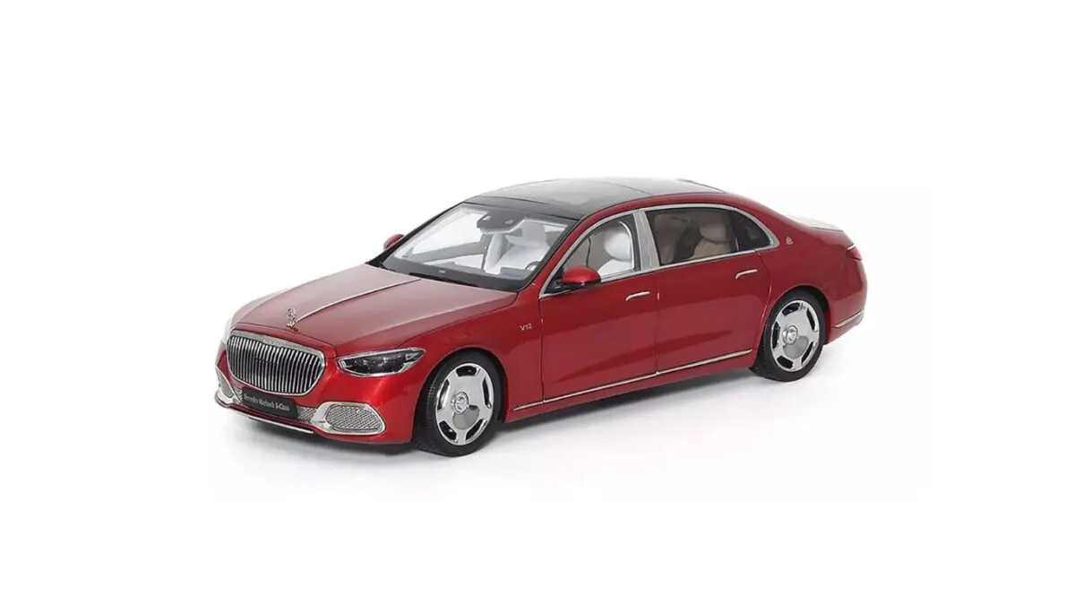 Macheta auto Mercedes Benz MAYBACH S CLASS 2021 Rosu 1:18 Almost
