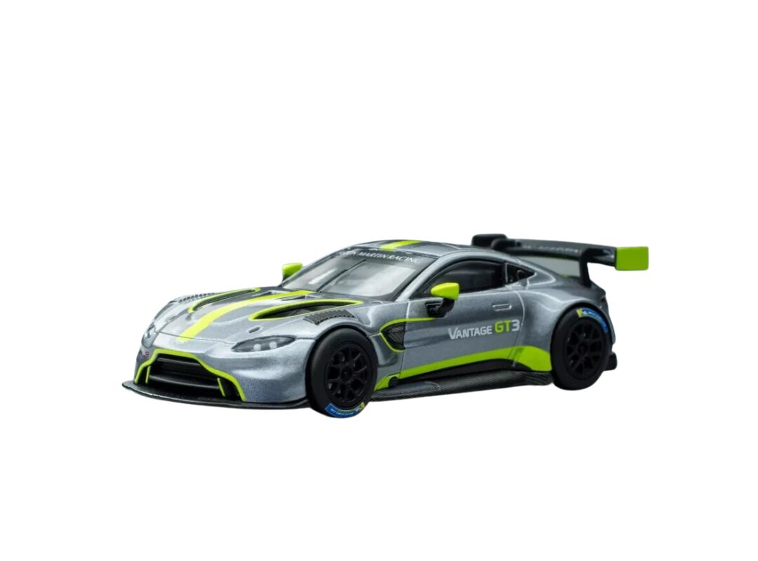 Macheta auto Aston Martin Vantage Gt3 Argintiu 1:64 Pop Race