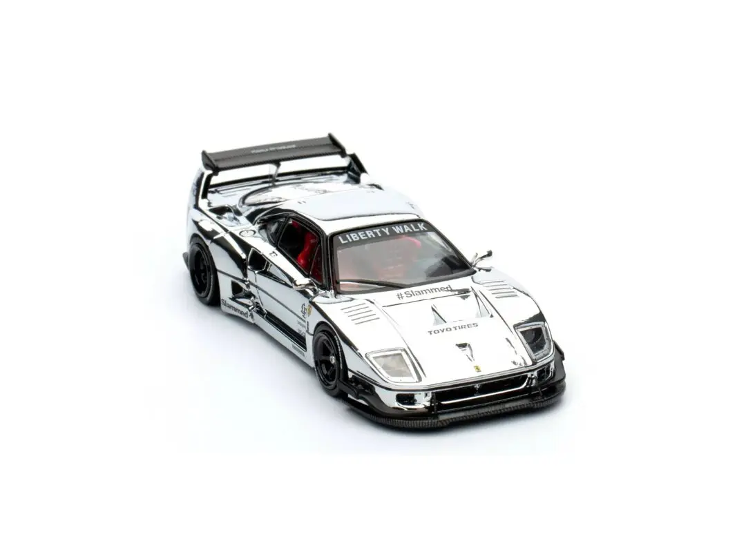 Macheta auto Ferrari Lbwk F40 Silver 1:64 Inno64 - Minicars