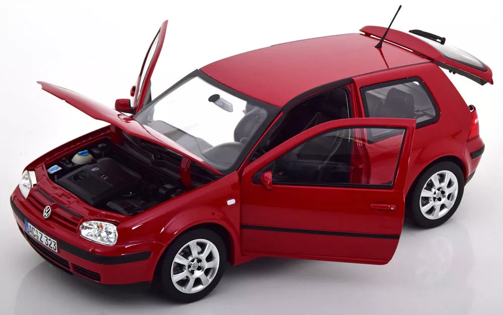 Macheta auto Volkswagen Golf 2002 Rosu 1:18 Norev - imagine 2