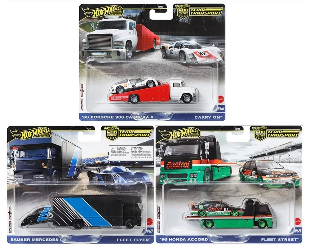 Machete auto Set 3 Team transport FLF56-978B 1:64 Hotwheels