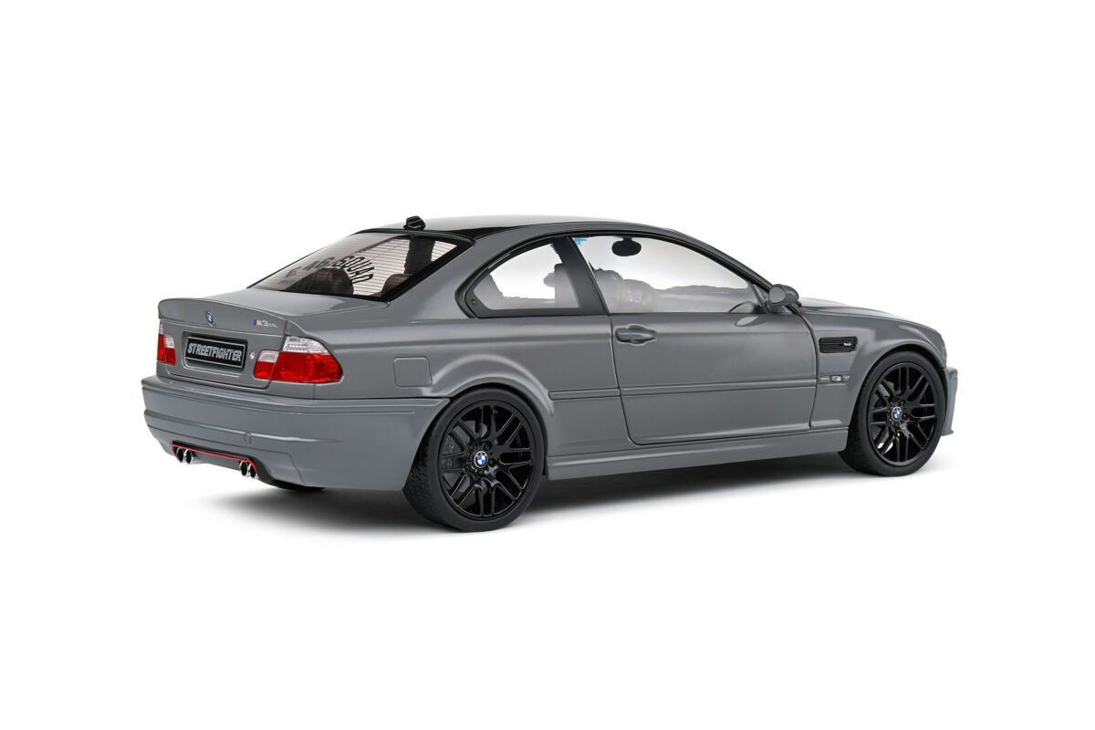 Macheta auto BMW E46 M3 Coupe Streetfighters Nardo Grey 2000 1:18 Solido - imagine 6