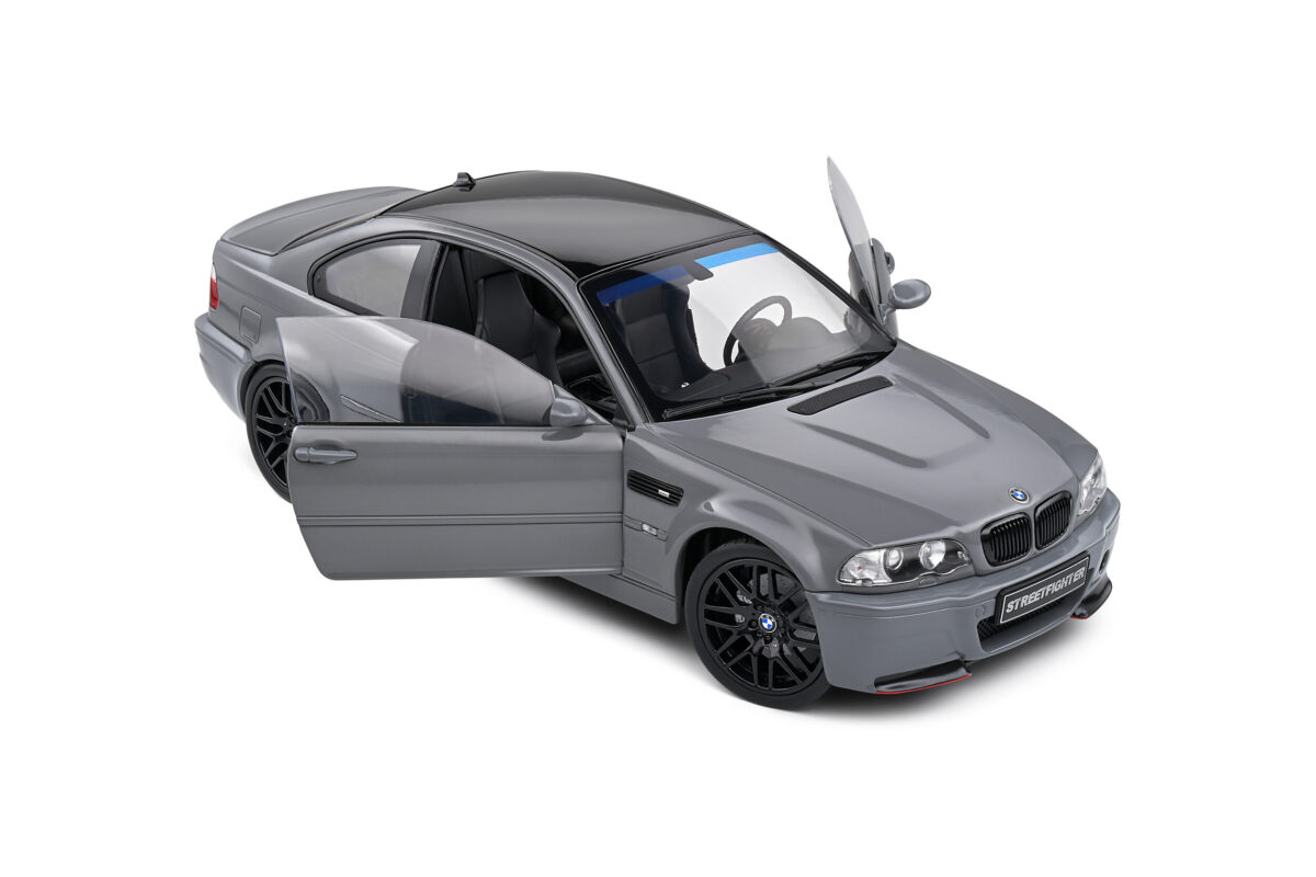Macheta auto BMW E46 M3 Coupe Streetfighters Nardo Grey 2000 1:18 Solido - imagine 7