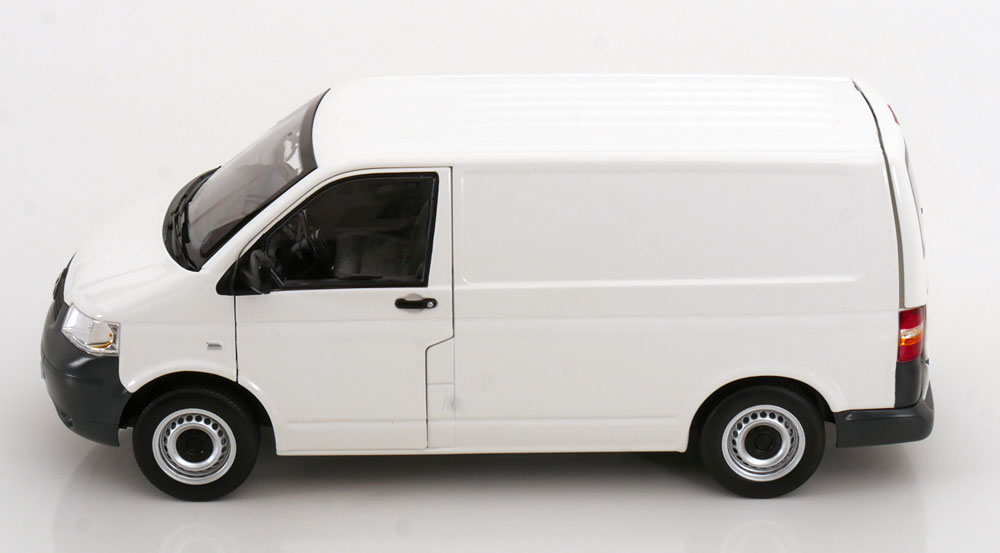 Macheta auto VW Volkswagen T5 Transporter 2003 Alb 1:18 Norev - imagine 3