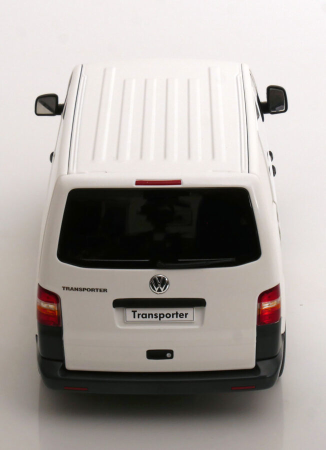 Macheta auto VW Volkswagen T5 Transporter 2003 Alb 1:18 Norev - imagine 5
