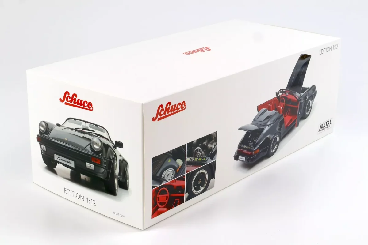 Macheta auto Porsche 911 Speedster year 1989 black 1:12 Schuco - imagine 4