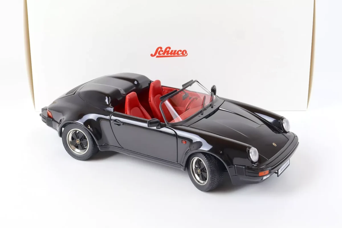 Macheta auto Porsche 911 Speedster year 1989 black 1:12 Schuco - imagine 3