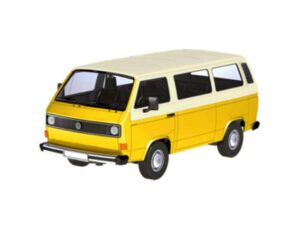 Macheta auto Volkswagen T3 Galben, 1:24 Motormax