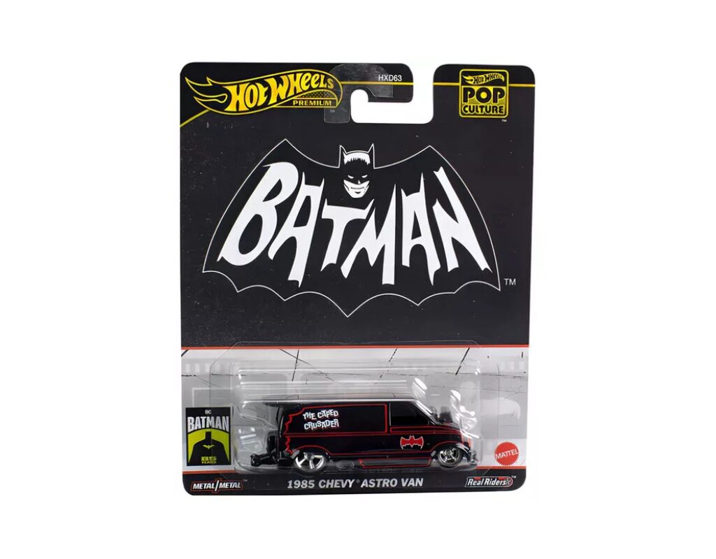 Macheta auto Chevrolet Astro Van Batman 1985 Negru 1:64 Hotwheels