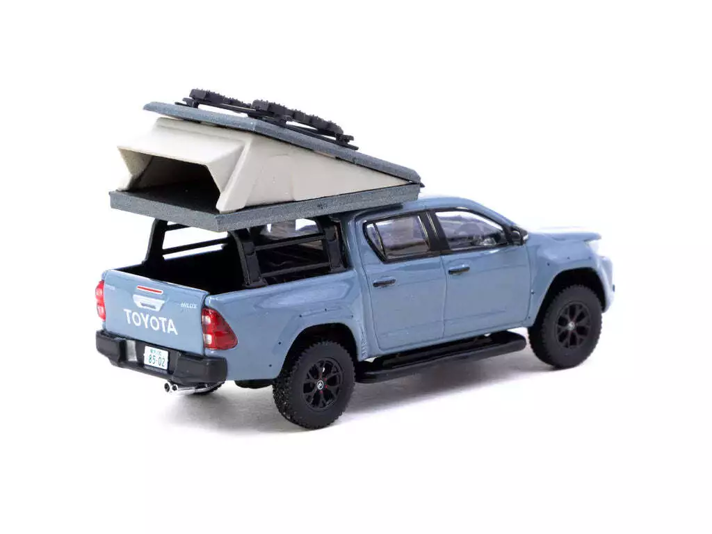 Macheta auto Toyota Hilux Camping Tent Gri 1:64 Tarmac Works - imagine 2