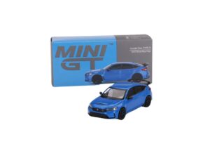 Macheta auto Honda Civic Type R Boost 2023 Albastru 1:64 Mini GT  Mgt637