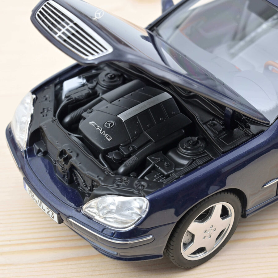 Macheta auto Mercedes-Benz S55 AMG 2000 Albastru 1:18 Norev - imagine 3