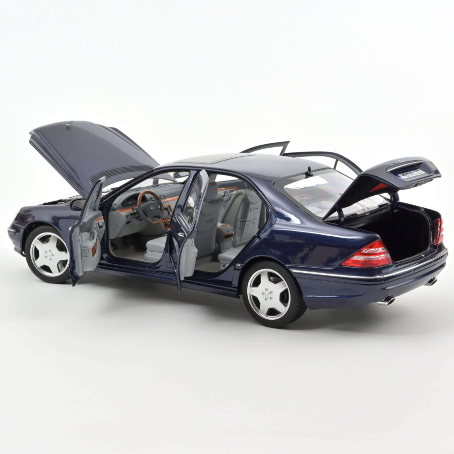 Macheta auto Mercedes-Benz S55 AMG 2000 Albastru 1:18 Norev - imagine 2
