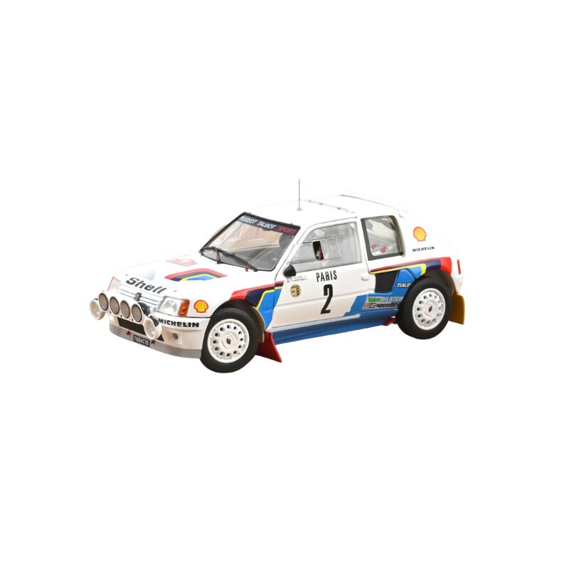 Macheta auto Peugeot 205 T 16 1985 Monte-Carlo Rally #2 Ari Vatanen 1:18 Norev