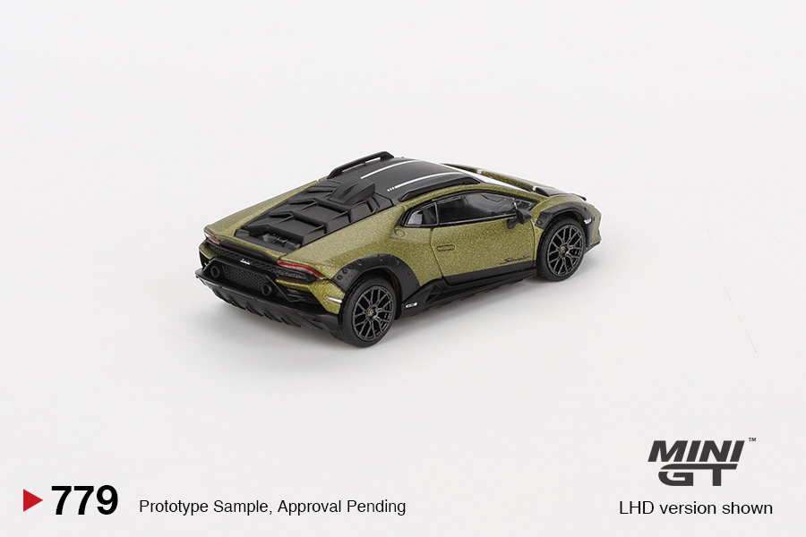 Macheta auto Lamborghini Huracan Sterrato Verde Gea Matt 1:64 Mini GT MGT779 - imagine 3