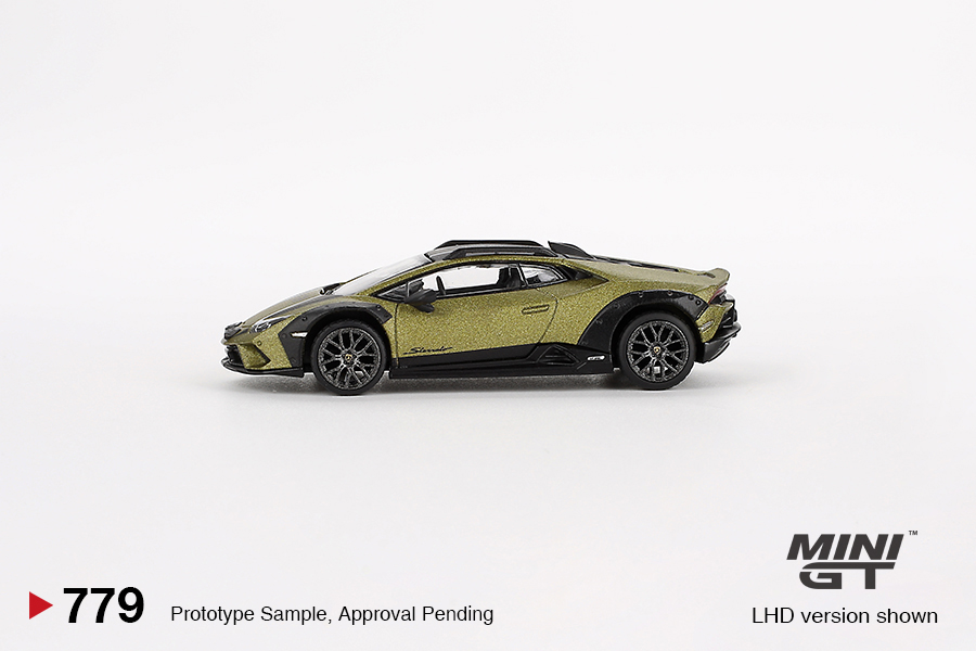 Macheta auto Lamborghini Huracan Sterrato Verde Gea Matt 1:64 Mini GT MGT779 - imagine 2