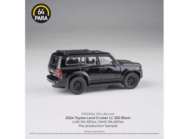 Macheta auto Toyota Land Cruiser 250 Black LHD 1:64 Para64 - imagine 2