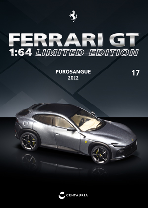Macheta auto Ferrari Purosangue Suv 2022 Grigio Silverstone Grey Met - imagine 2