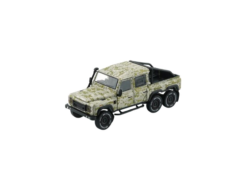 Macheta auto Land Rover Defender 110 Pick Up 6x6 Camuflaj 1:64 Bm Creations 1:64 Bm Creations