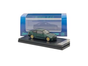 Macheta auto BMW E46 Verde Cu Jante BBS 1:64 Stance Hunter