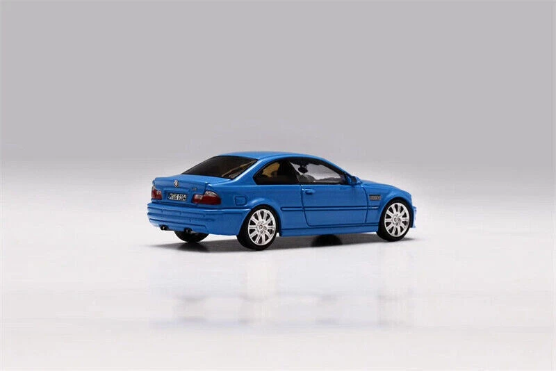 Macheta auto BMW E46 Albastru 1:64 Stance Hunter - imagine 2