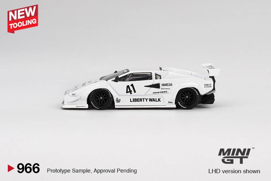 Macheta auto Lamborghini Countach Lbworks White Tokyo Auto Salon 2024 1:64 Mini GT MGT00966-L - imagine 2