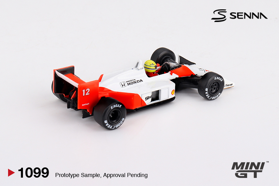 Precomanda macheta auto McLaren MP4/4 #12 Ayrton Senna 1988 Japanese Grand Prix Winner 1:64 Mini GT MGT01099-L - imagine 2