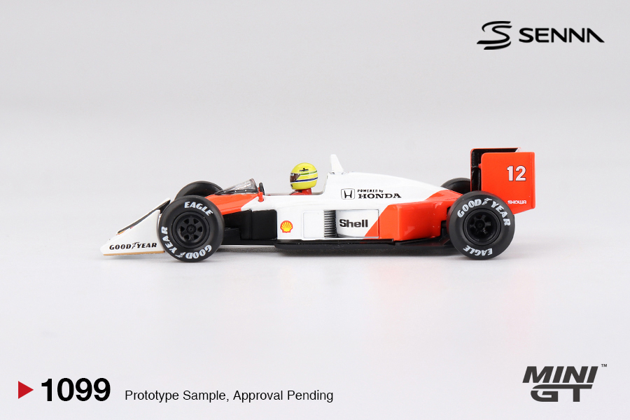 Precomanda macheta auto McLaren MP4/4 #12 Ayrton Senna 1988 Japanese Grand Prix Winner 1:64 Mini GT MGT01099-L - imagine 3