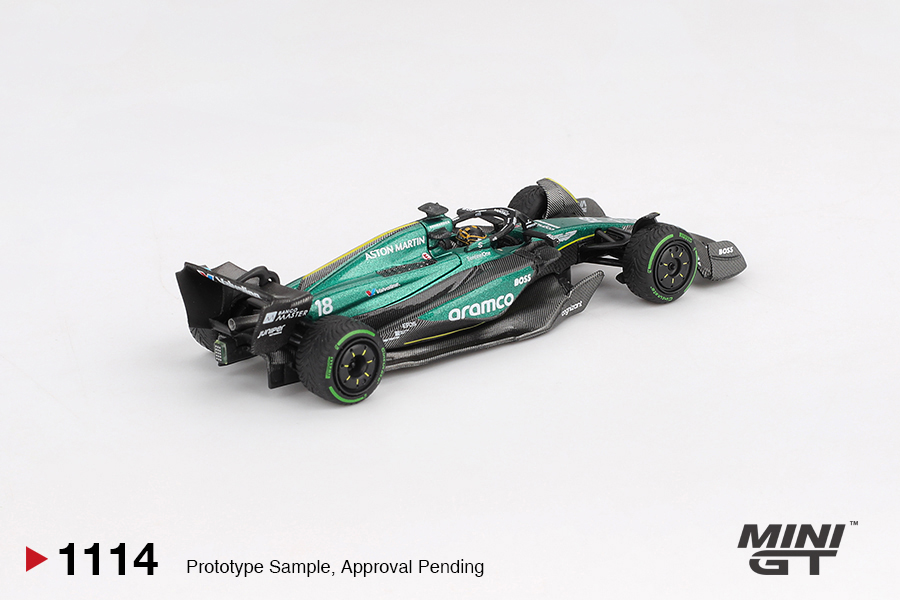 Precomanda macheta auto ASTON MARTIN AMR24 #18 LANCE STROLL CANADIAN GP 2024 1:64 Mini GT MGT01114-L - imagine 2