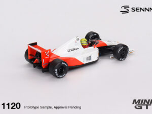 Precomanda macheta auto McLaren MP4/6 #1 Ayrton Senna 1991 Japanese Grand Prix 2nd Place 1:64 Mini GT MGT01120-L