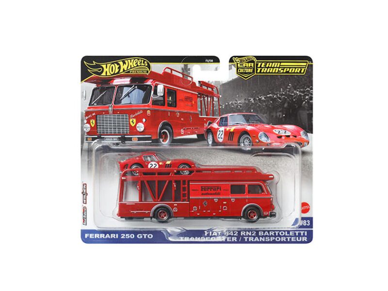 Hot Wheels Team Transport Ferrari 2台売り Precomanda set macheta auto Team Transport FERRARI 250 GTO 1:64