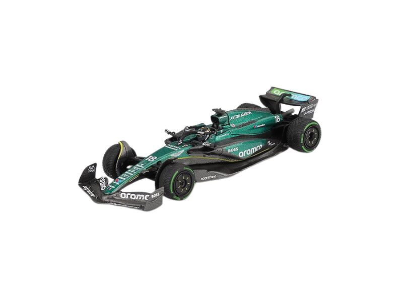 Precomanda macheta auto ASTON MARTIN AMR24 #18 LANCE STROLL CANADIAN GP 2024 1:64 Mini GT MGT01114-L