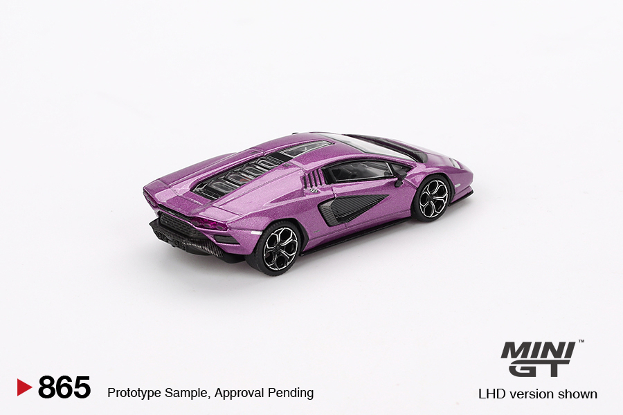 Macheta auto Lamborghini Countach Lpi 800-4 Viola 30th 2023 1:64 Mini GT MGT00865-L - imagine 2