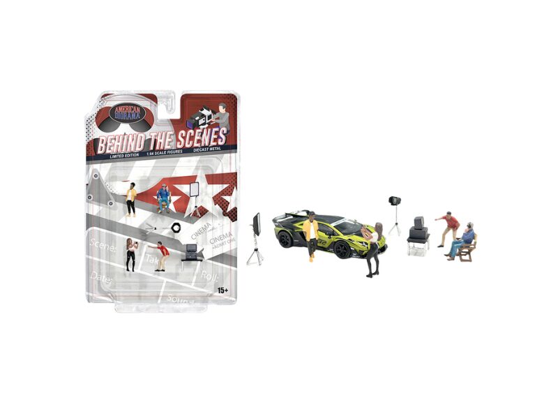Set Figurine Behind The Scenes (4 Figurine Si 6 Accessorii) 1:64 American Diorama AD-2426