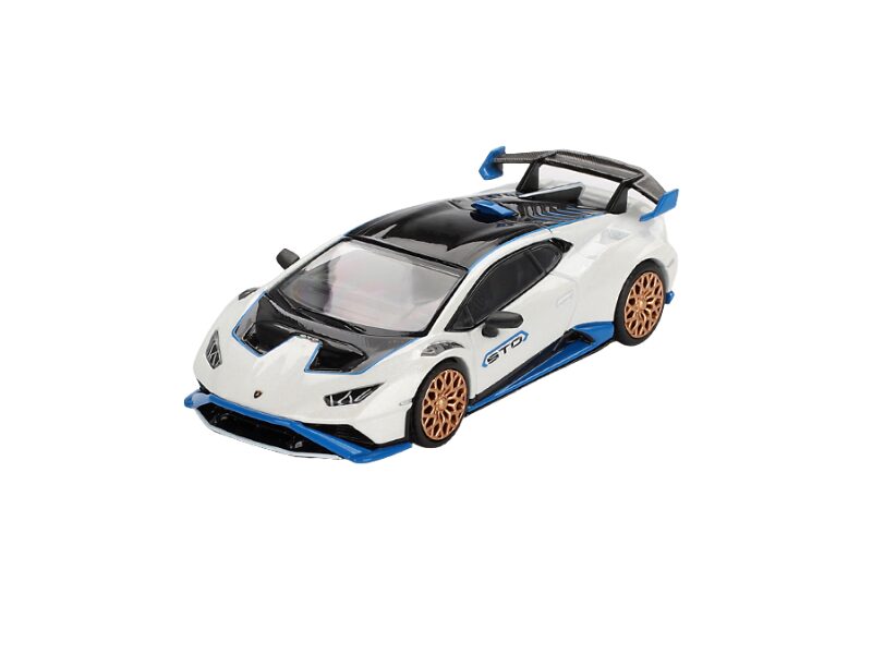 Macheta auto Lamborghini Huracan Sto Bianco Asopo 2023 1:64 Mini GT MGT00788-L